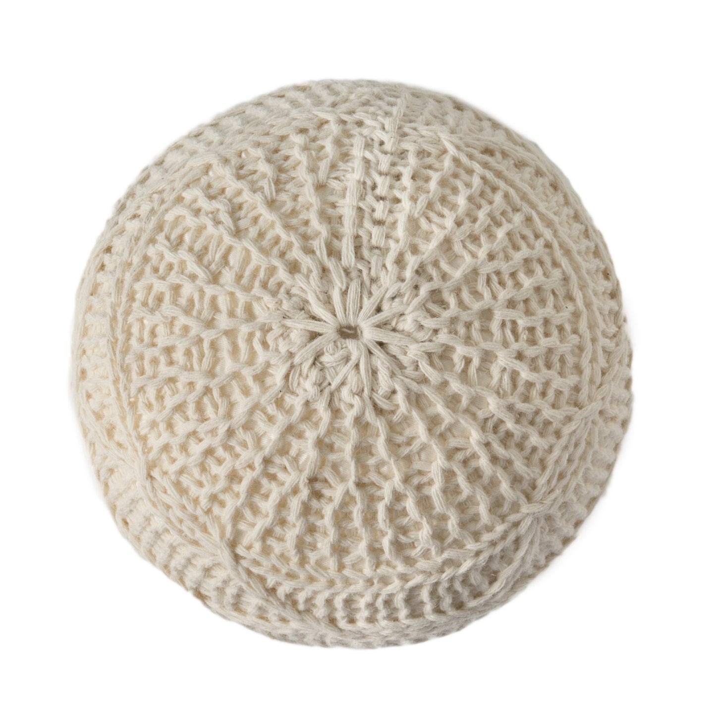 Malibu Knitted Wool 20 x 20 Round Pouf