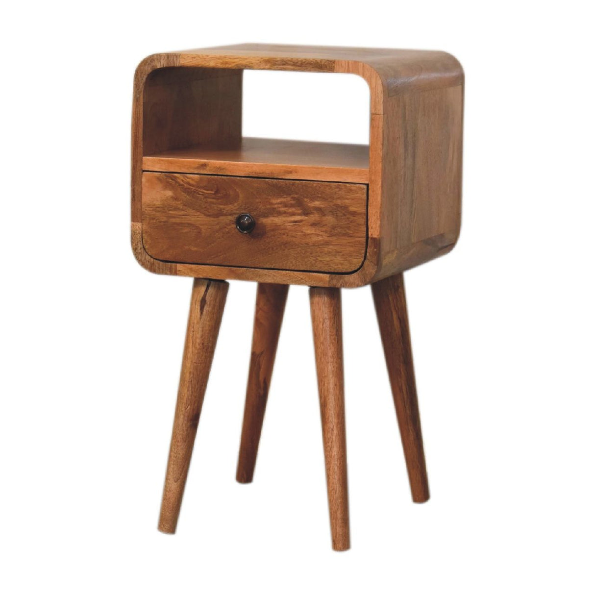 Mini Curve Open Bedside Nightstand