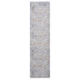 Payas - 2' X 8' Traditional Runner Rug - Ivory / Gray
