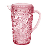 Paisley Unbreakable Plastic Water Pitcher With Lid And Spout