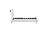 Upholstered Platform Bed With Sheep Shaped Headboard