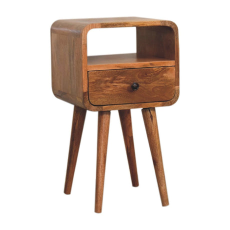 Mini Curve Open Bedside Nightstand