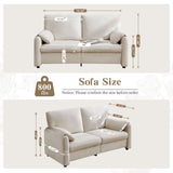 Modern Minimalist Down Filled Sofa