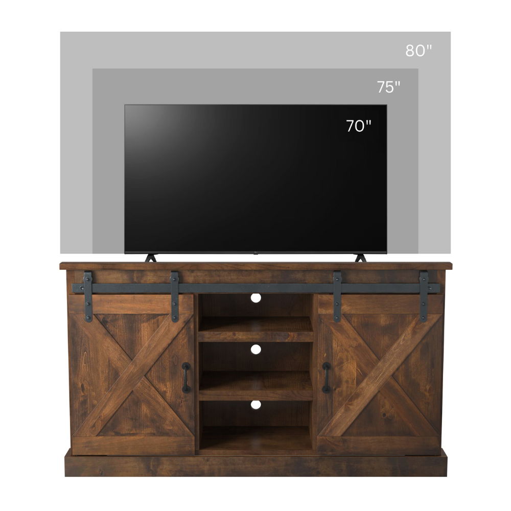Farmhouse - Corner TV Stand - Aged Whiskey
