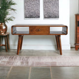 Solid Wood Curved Coffee Table