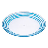 Designer Swirl Acrylic Dinner Plates (Set of 4)