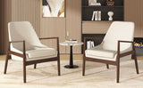 Mid-Century Modern Accent Armchair With High Back