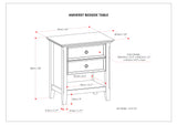 Amherst - Handcrafted Bedside Table