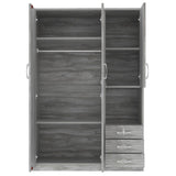 2 Doors Wardrobe Storage For Bedroom With Shelves And 3 Drawers