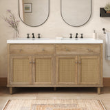 Bathroom Vanity With Double Sink, Large Storage Space