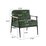 Modern Accent Chair With Plush Cushions, Cozy Seating