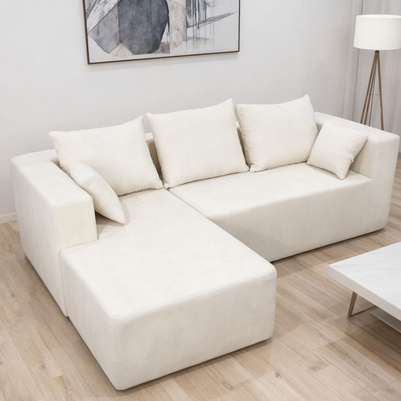 Modular Corner Sofa With Soft Fabric