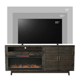 Avondale - Electric Fireplace TV Console, For TVs Up To 95" - Charcoal Brown