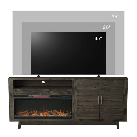 Avondale - Electric Fireplace TV Console, For TVs Up To 95" - Charcoal Brown