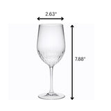 Tritan Hammer - Leadingware Unbreakable Design Plastic Wine Glasses (Set of 4), Bpa Free, 12Oz - Clear