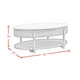 Nica - 2 Piece Occasional Table Set - White / Dark Espresso