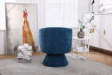 Swivel Accent Chair Armchair, Round Barrel Chair For Living Room Bedroom - Teal