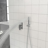 Dual Shower Head System With 12" Square Rain Shower And Rough In Valve