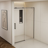 Semi-Frame Single Sliding Shower Door With Clear Tempered Glass