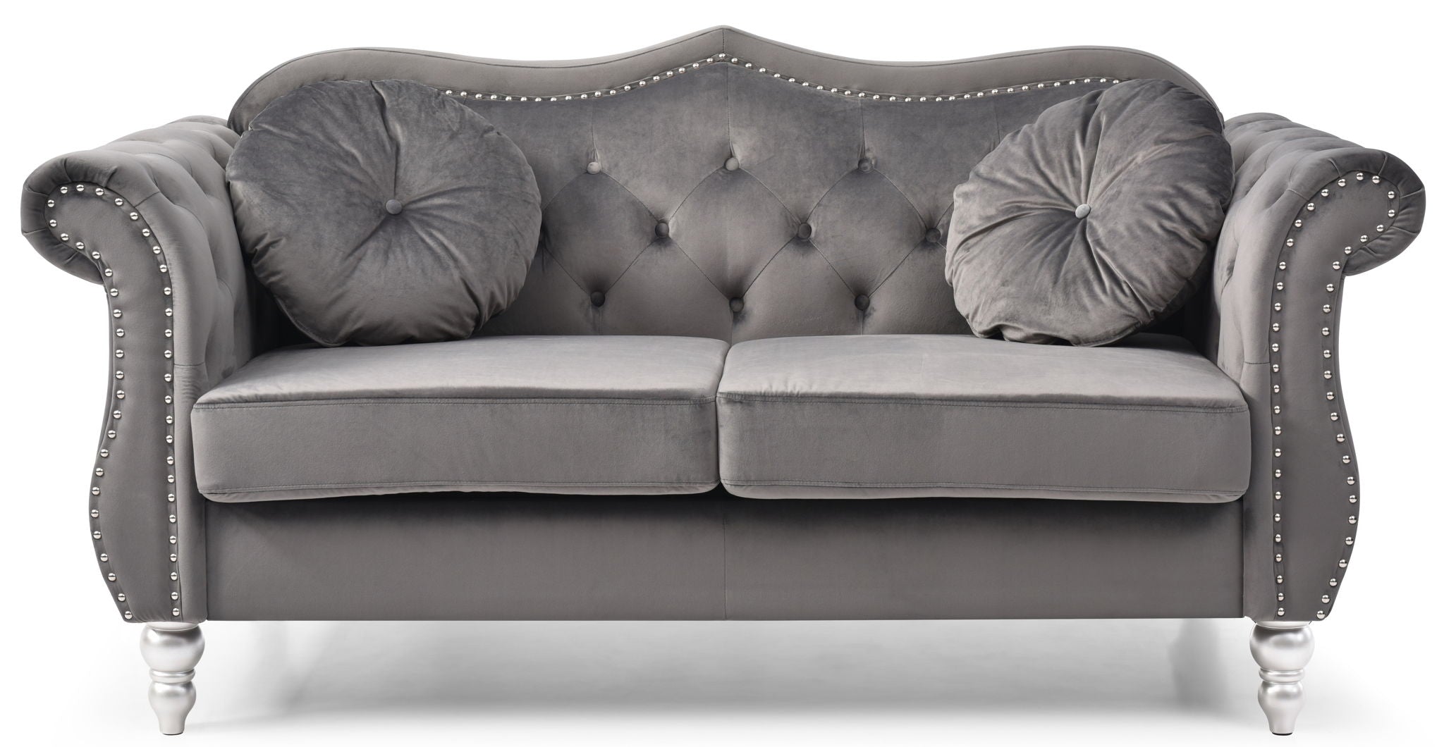 Loveseat With Flared Arms