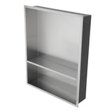 Modern Stainless Steel Shower Niche Double Shelf For Bathroom