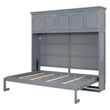 Murphy Modern Bed With Top Cabinets For Space Saving And Comfort
