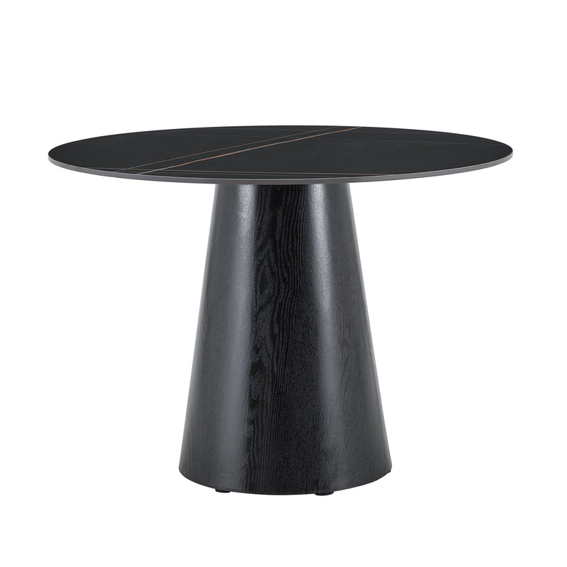 Round Dining Table - Black