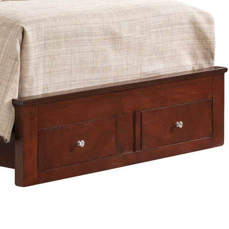 Twin Storage Bed With Versatile Appeal - Cherry