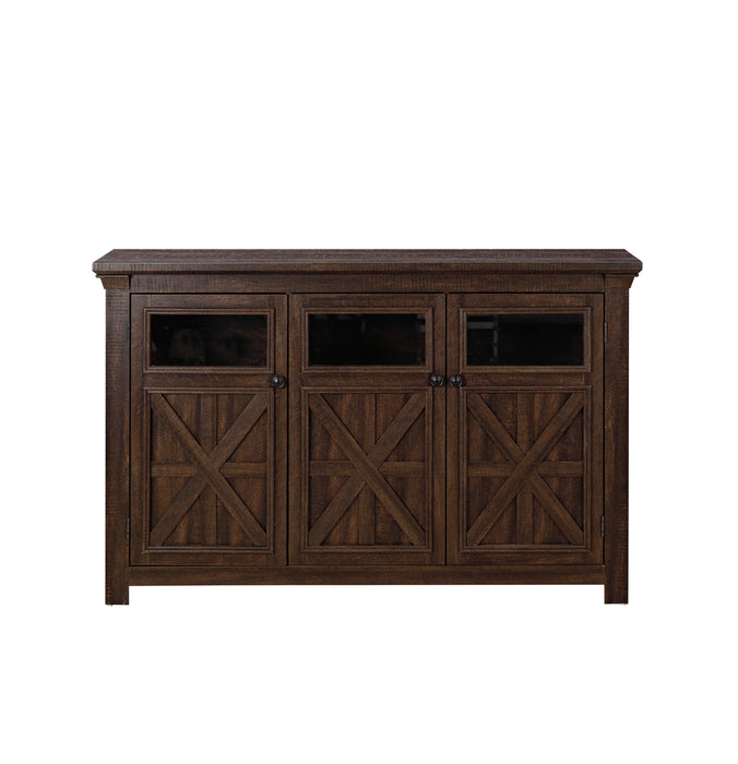 3 Doors Cabinet Farmhouse Buffet Sideboard Cabinet, Farmhouse TV Stand Barn Design Three doors cabinet Buffet Table Coffee Bar Wine Bar Storage Cabinet for Dining Room Espresso