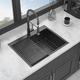 Drop In Kitchen Sink, 16 Gauge Stainless Steel, Topmount