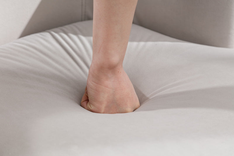 Swivel Accent Armchair Barrel Chair With Powder Coating Metal Ring