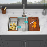 Topmount Drop In Kitchen Sink With Double Bowl Design