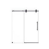 Frameless Single Sliding Shower Door With Clear Tempered Glass