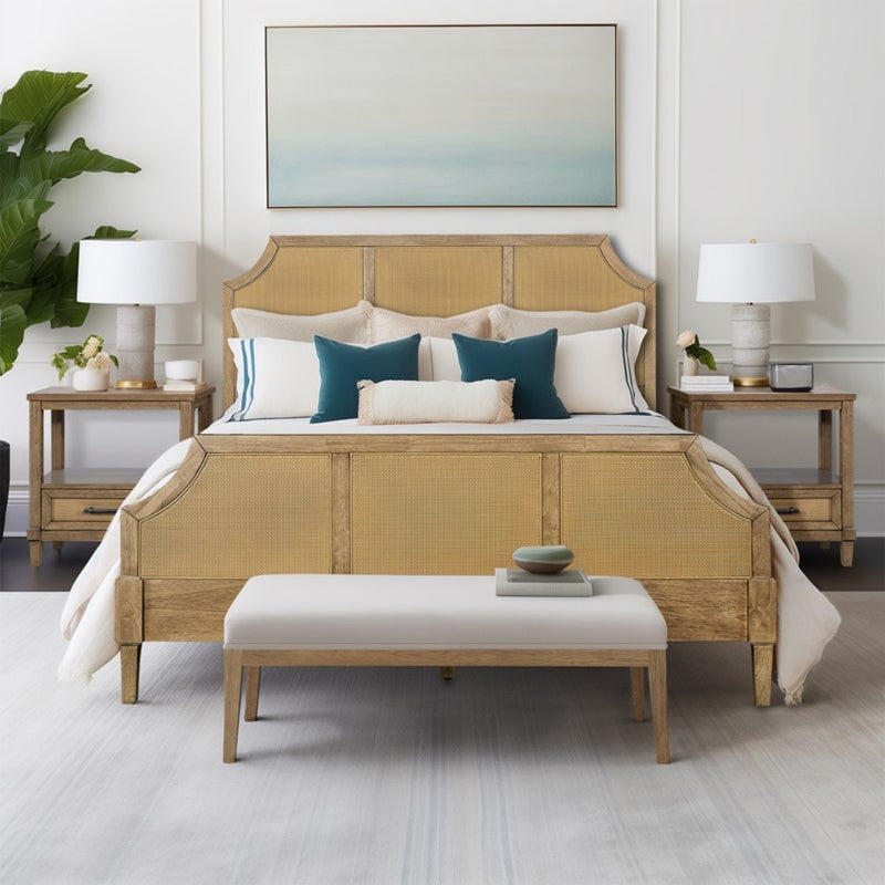 Lily Pond - Queen Platform Bed Toasted - Natural