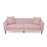Contemporary 3 Seater Sofa With Plush Accents
