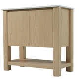 Modern Bathroom Vanity With Rectangle Ceramic Sink, Soft Closing Doors