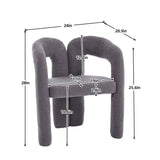 Coolmore Contemporary Designed Accent / Dining Chair With Armrests