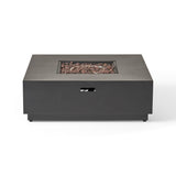 Modern Square Fire Pit With 50,000 Btu