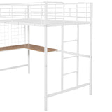 Bed With Desk And Grid