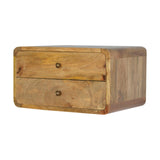 Curved Wall Mounted Bedside Nightstand