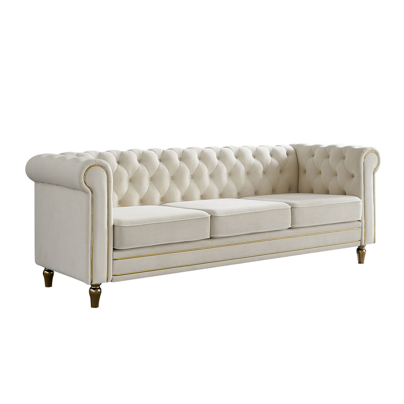 Chesterfield - Sofa 84.65" For Living Room