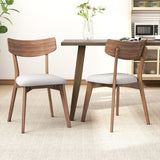 7 Piece Dining Set With Upholstered Chairs And Wood Table