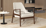Mid-Century Modern Accent Armchair With High Back
