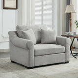 Modern Chenille Oversized Armchair, Chair And A Half, Single Sofa