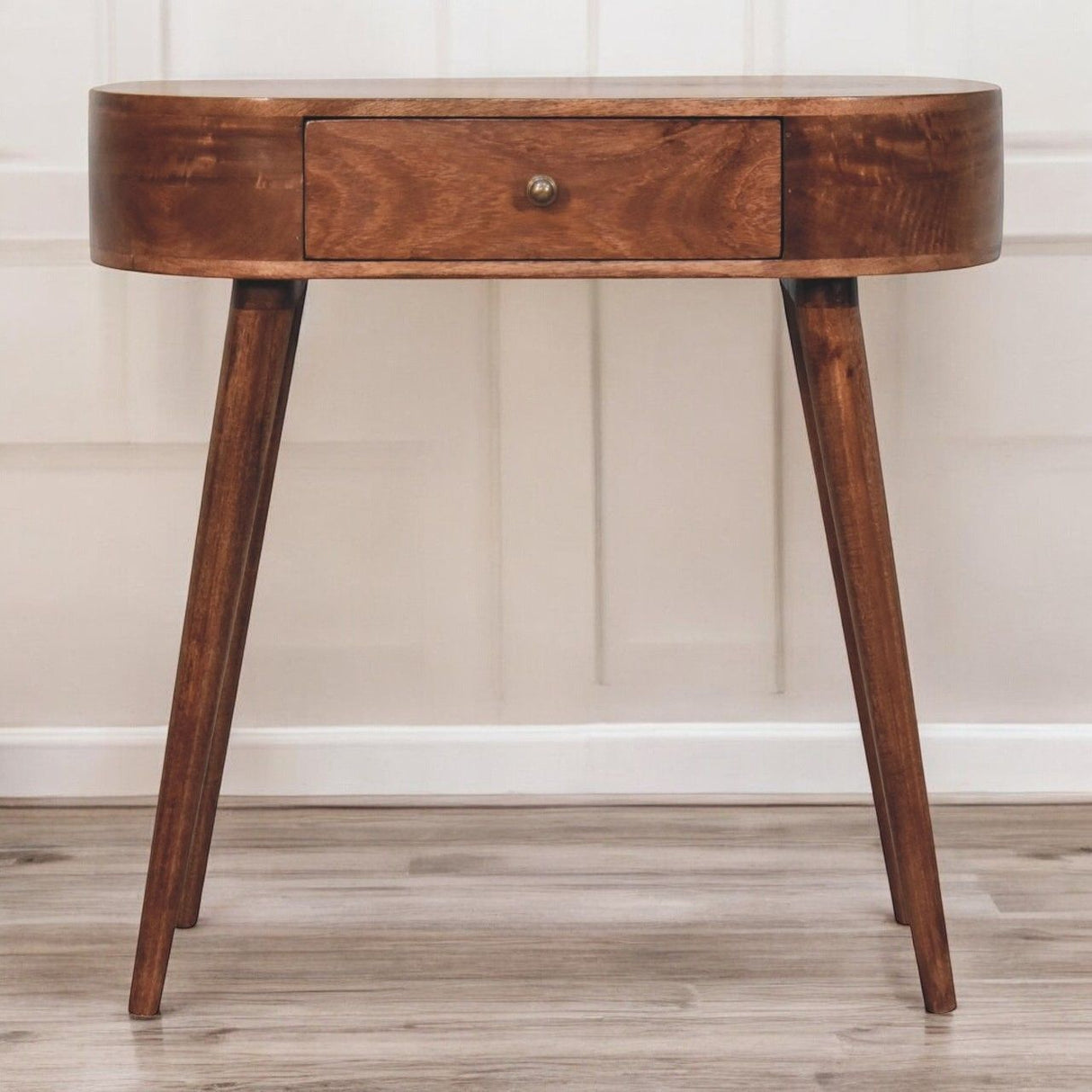 Rounded Wood Table