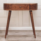 Rounded Wood Table