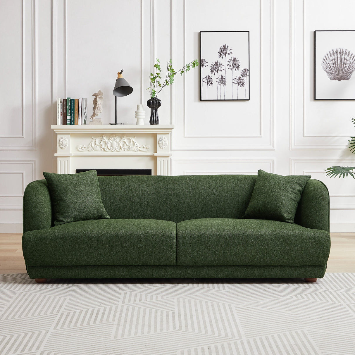 Larisa - Mid-Century Modern Linen Sofa