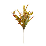 Artificial Flower Picks, Botanicals Decor For Harvest Festival Fall Festival & Thanksgiving Table Decorations (Set of 12) - Green / Orange Multi
