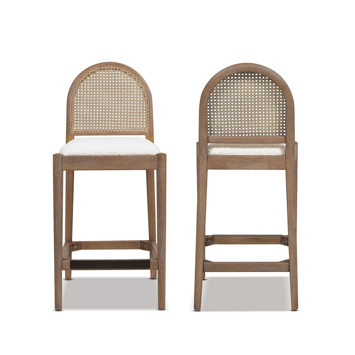 Panama - Curved Back Cane Counter Stool (Set of 2)