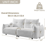 2 Seater Cushion Comfortable Sofas With 2 Cushions And 2 Ball Pillows